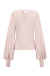 SWAYING/KNIT profile cuffed long-sleeved slim fit pullover SW24RE1T08 light pink PS11